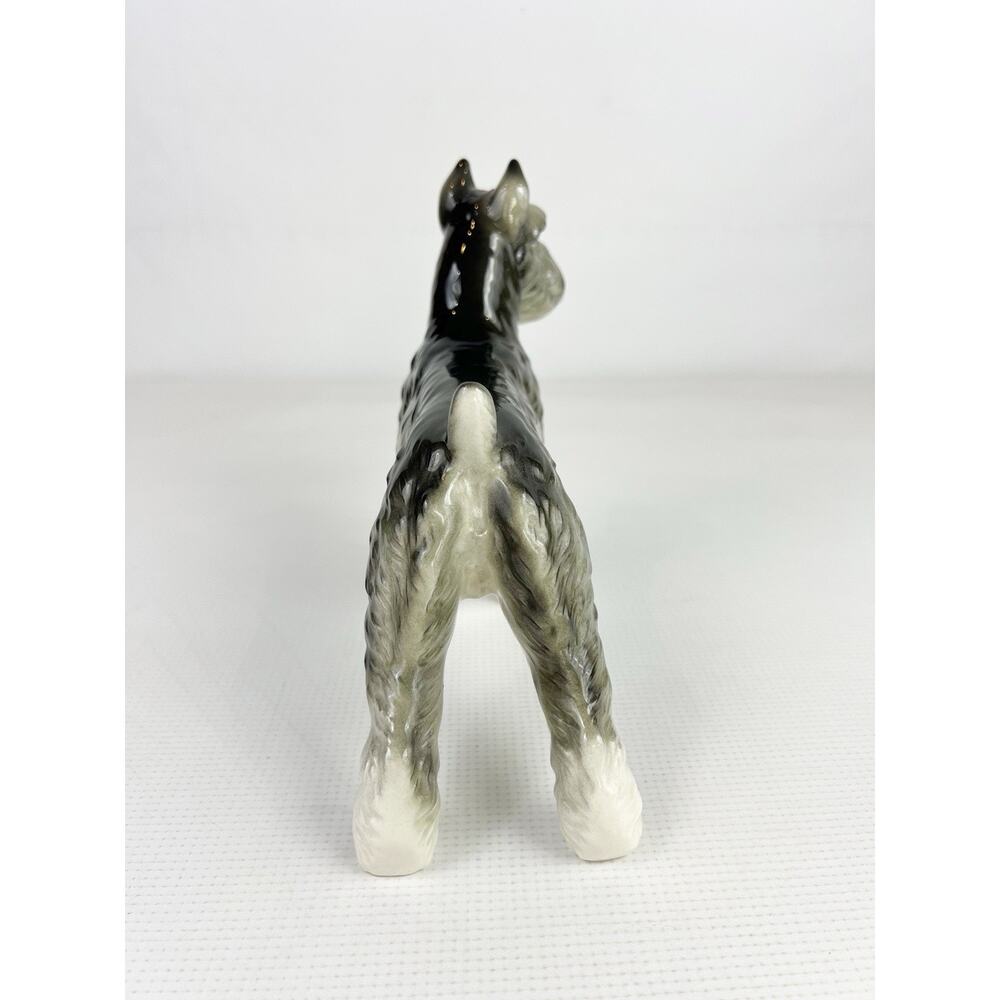 Vintage Shafford Japan Schnauzer Dog Porcelain Figurine 7 in Number 160 Collect - Picture 4 of 13